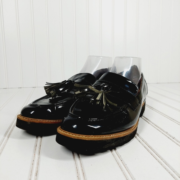 Franco Sarto Women's Carolynn Black Teasels Slip On Flat Loafers I714 - Picture 2 of 11